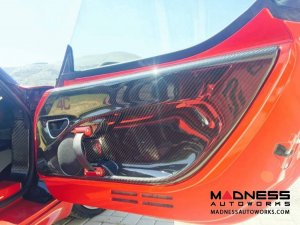 Alfa Romeo 4C Carbon Fiber Door Panels - w/ Red 4C Logo